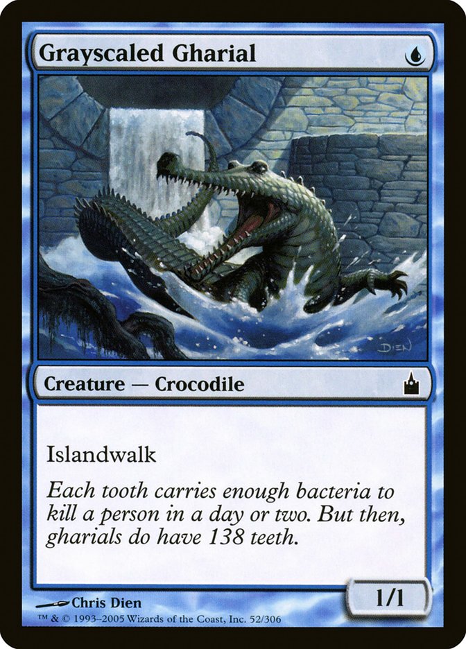 Grayscaled Gharial [Ravnica: City of Guilds] | Card Merchant Takapuna