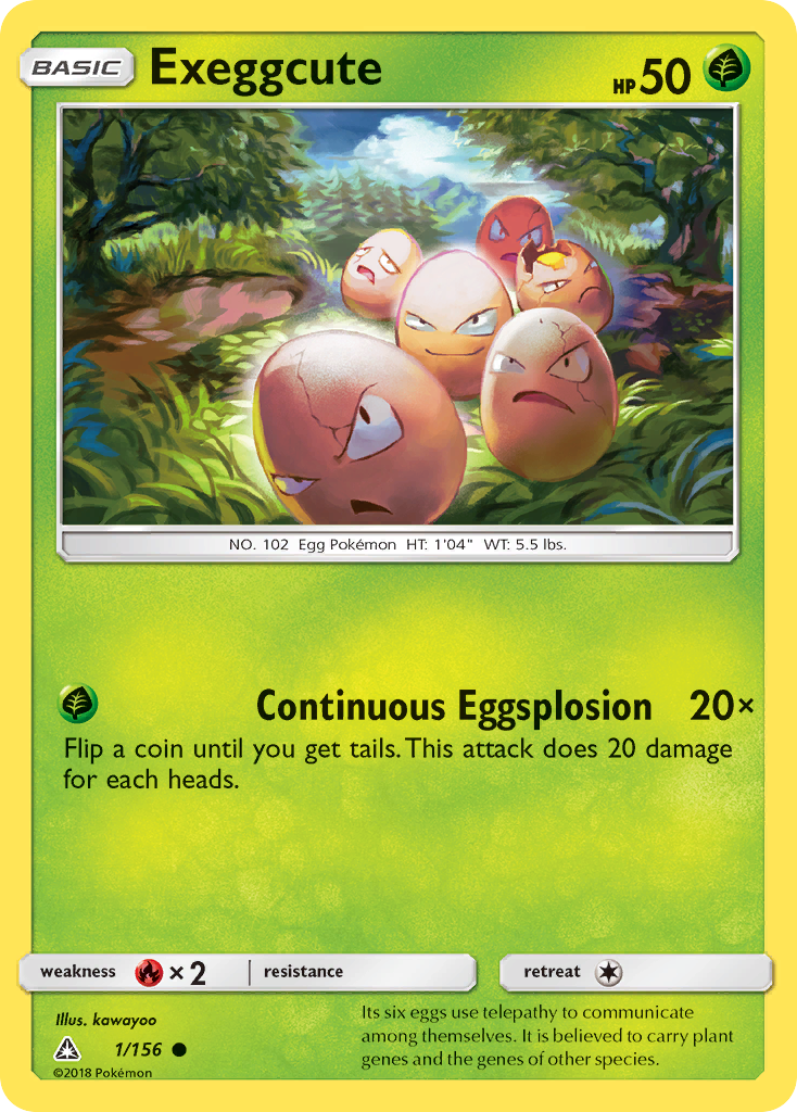 Exeggcute (1/156) [Sun & Moon: Ultra Prism] | Card Merchant Takapuna