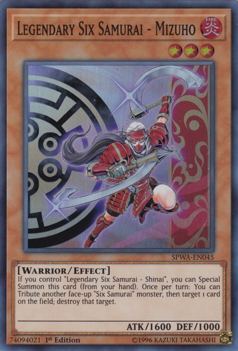 Legendary Six Samurai - Mizuho [SPWA-EN045] Super Rare | Card Merchant Takapuna