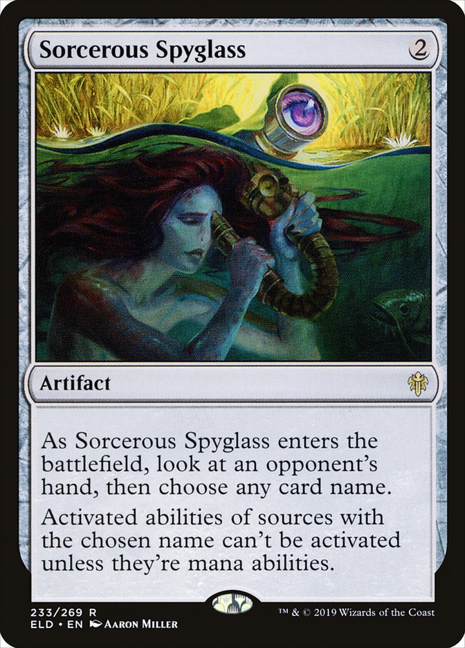 Sorcerous Spyglass [Throne of Eldraine] | Card Merchant Takapuna