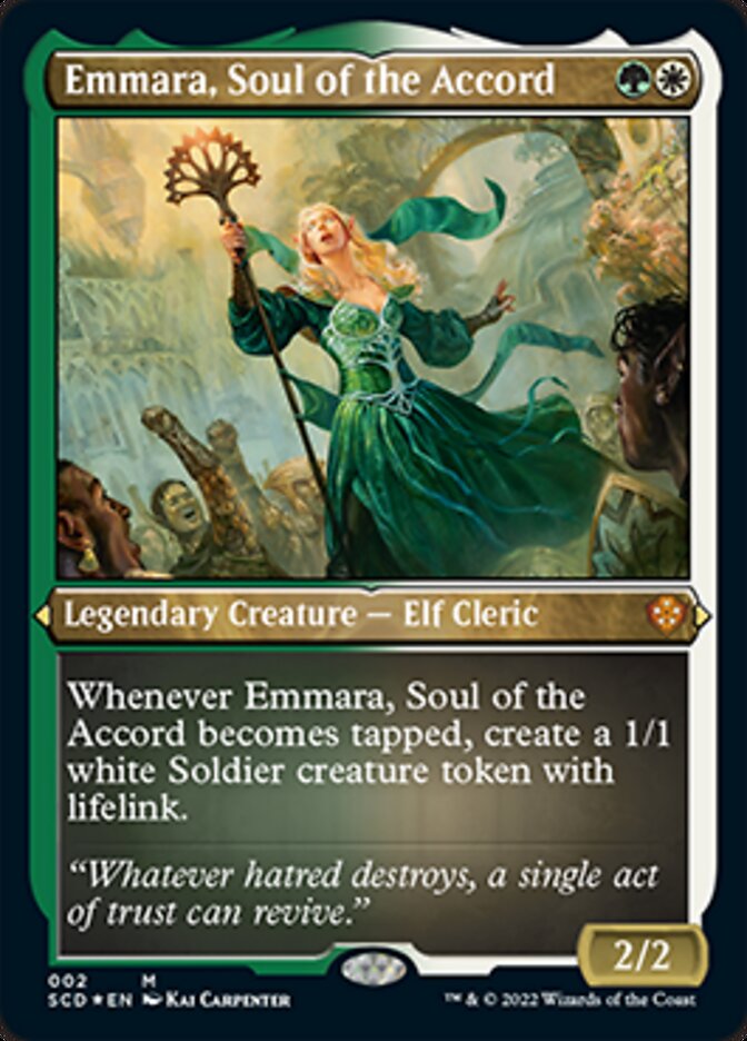 Emmara, Soul of the Accord (Foil Etched) [Starter Commander Decks] | Card Merchant Takapuna