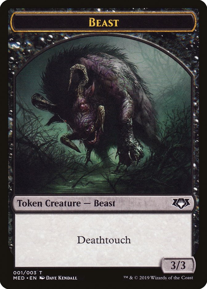 Beast Token [Mythic Edition Tokens] | Card Merchant Takapuna