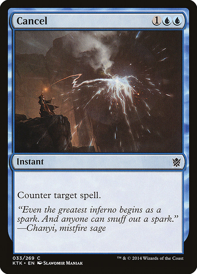 Cancel [Khans of Tarkir] | Card Merchant Takapuna