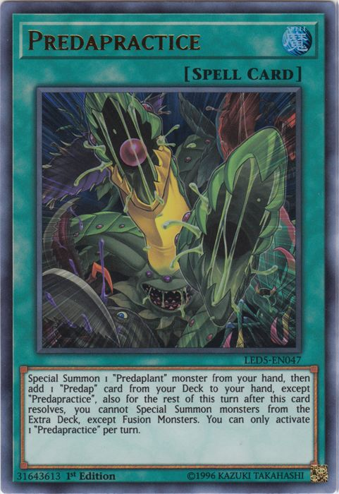 Predapractice [LED5-EN047] Ultra Rare | Card Merchant Takapuna