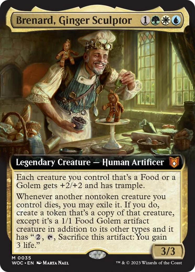 Brenard, Ginger Sculptor (Extended Art) [Wilds of Eldraine Commander] | Card Merchant Takapuna