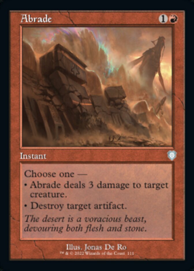 Abrade (Retro) [The Brothers' War Commander] | Card Merchant Takapuna