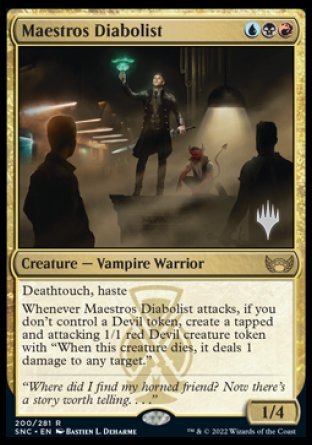 Maestros Diabolist (Promo Pack) [Streets of New Capenna Promos] | Card Merchant Takapuna