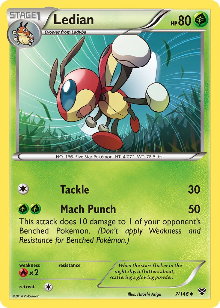 Ledian (7/146) [XY: Base Set] | Card Merchant Takapuna