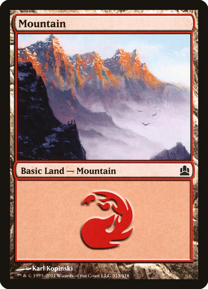 Mountain (313) [Commander 2011] | Card Merchant Takapuna