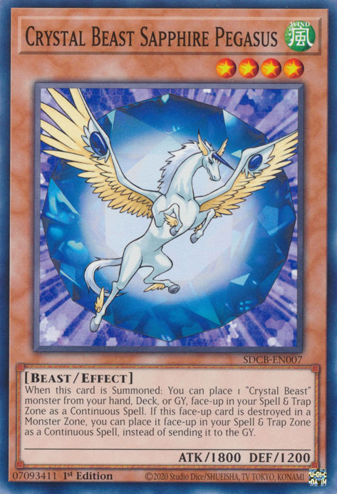 Crystal Beast Sapphire Pegasus [SDCB-EN007] Common | Card Merchant Takapuna