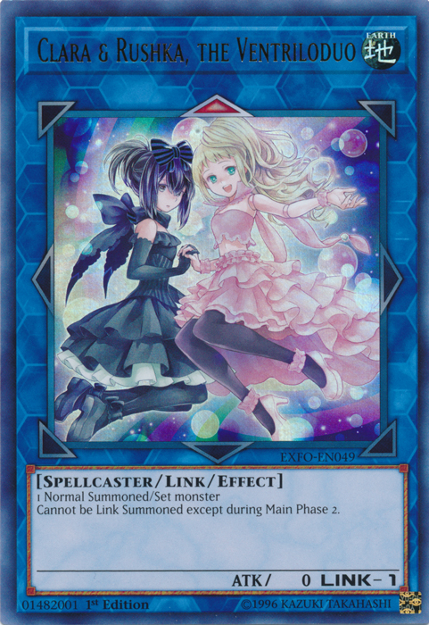 Clara & Rushka, the Ventriloduo [EXFO-EN049] Ultra Rare | Card Merchant Takapuna