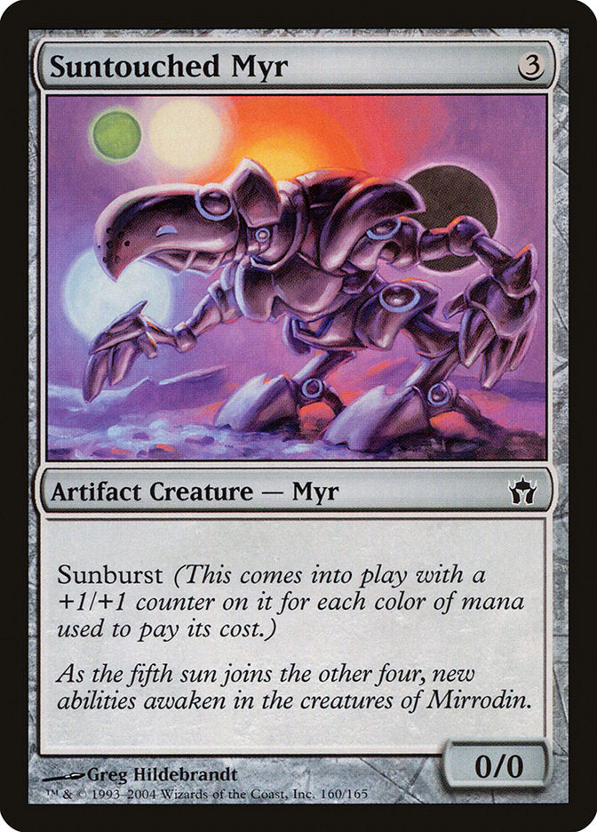 Suntouched Myr [Fifth Dawn] | Card Merchant Takapuna