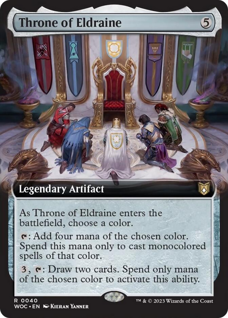 Throne of Eldraine (Extended Art) [Wilds of Eldraine Commander] | Card Merchant Takapuna