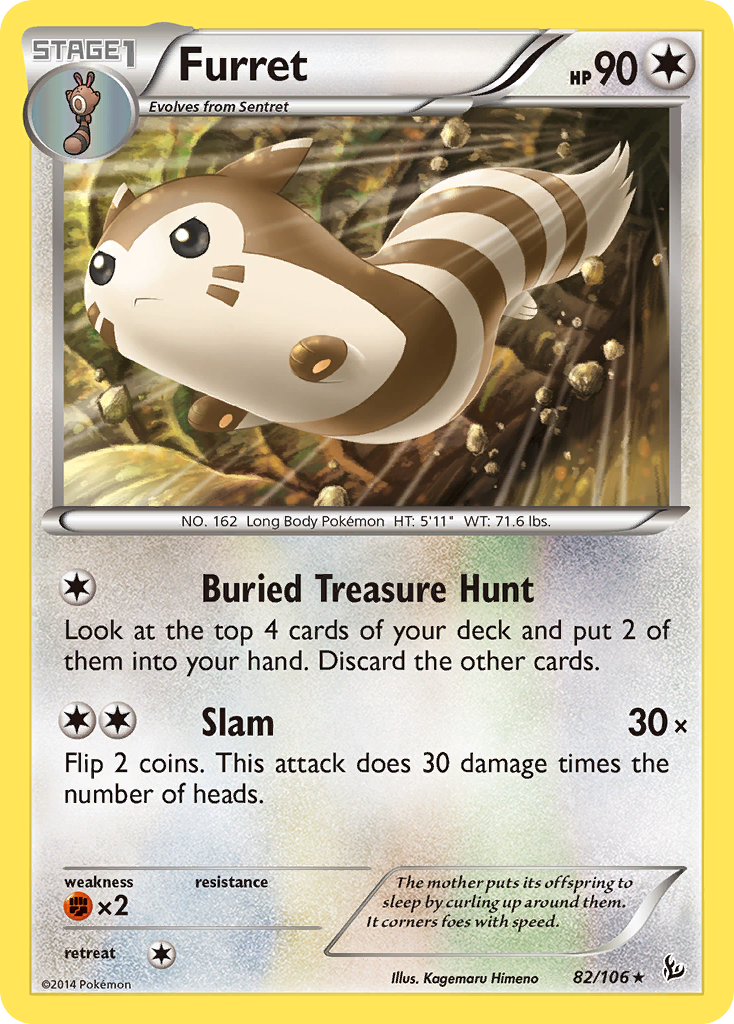 Furret (82/106) [XY: Flashfire] | Card Merchant Takapuna