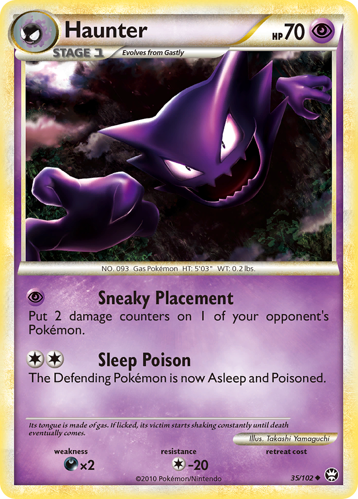 Haunter (35/102) [HeartGold & SoulSilver: Triumphant] | Card Merchant Takapuna