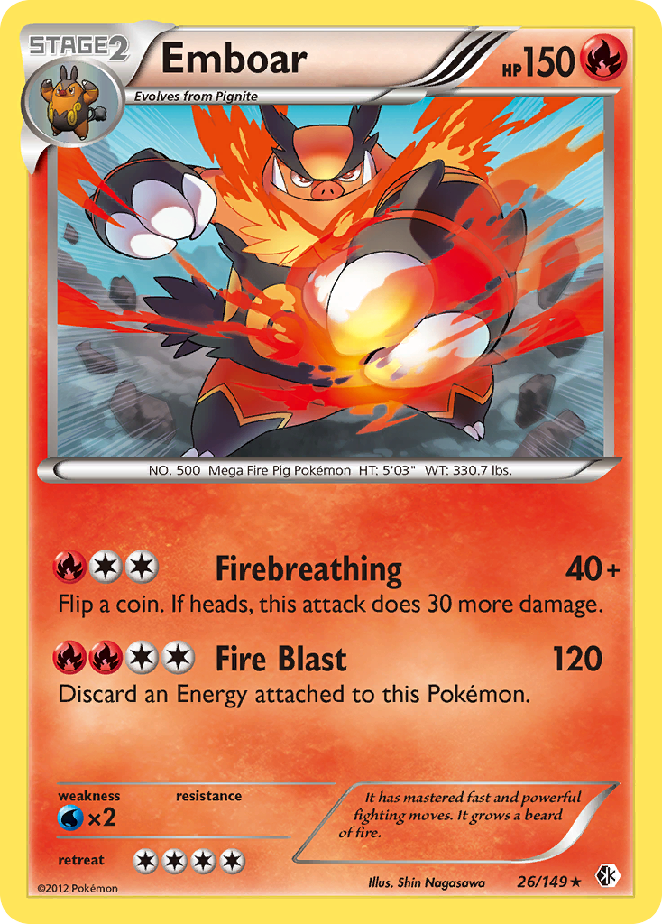 Emboar (26/149) [Black & White: Boundaries Crossed] | Card Merchant Takapuna