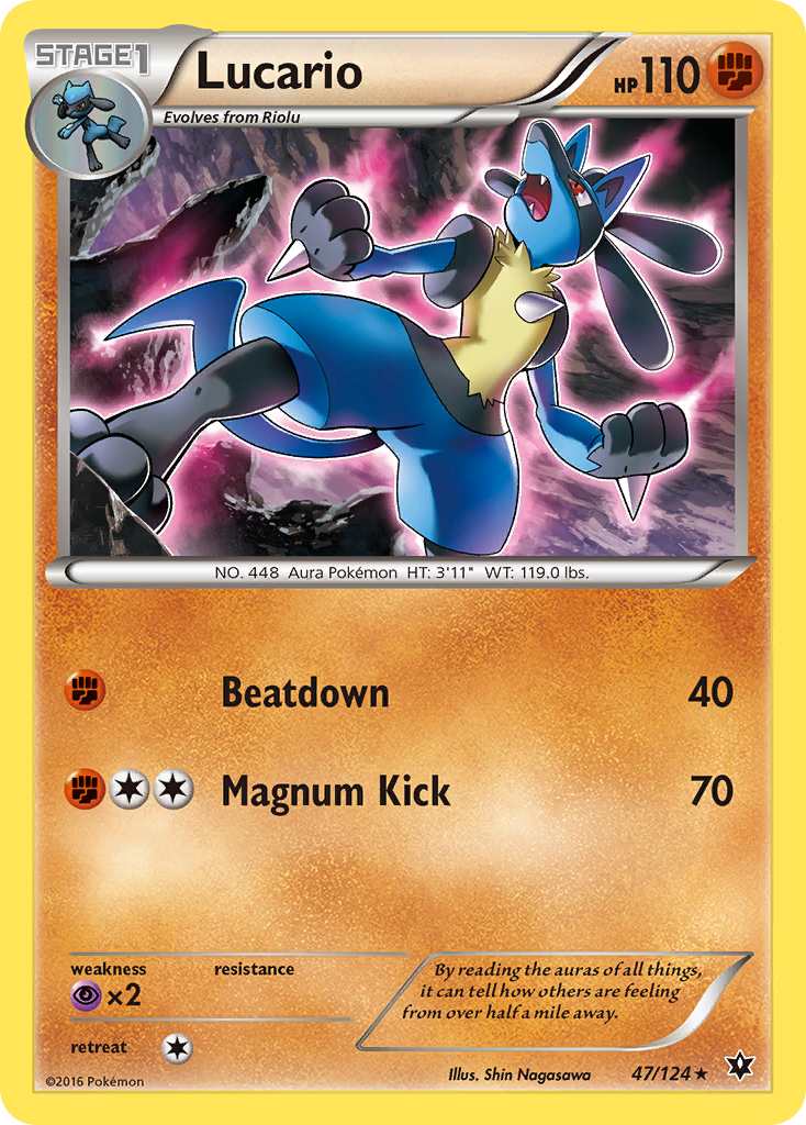 Lucario (47/124) [XY: Fates Collide] | Card Merchant Takapuna