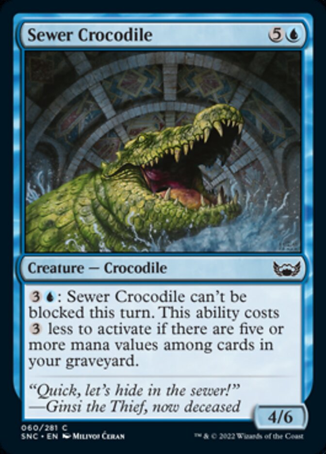 Sewer Crocodile [Streets of New Capenna] | Card Merchant Takapuna