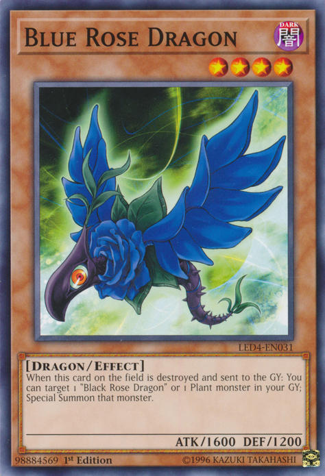 Blue Rose Dragon [LED4-EN031] Common | Card Merchant Takapuna