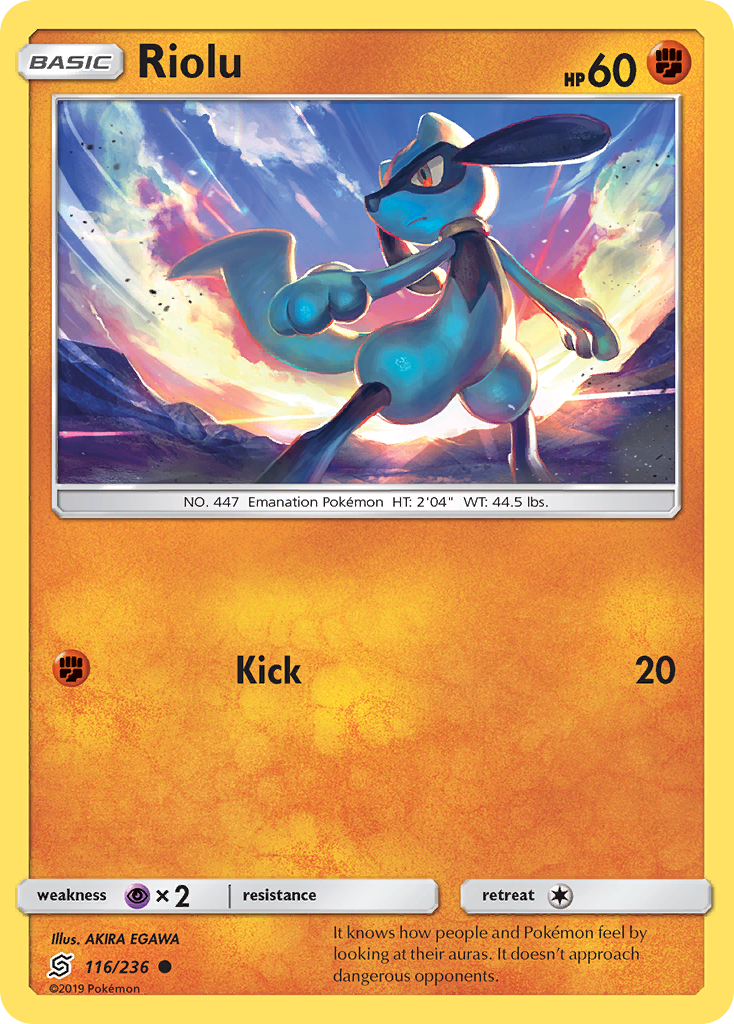 Riolu (116/236) [Sun & Moon: Unified Minds] | Card Merchant Takapuna