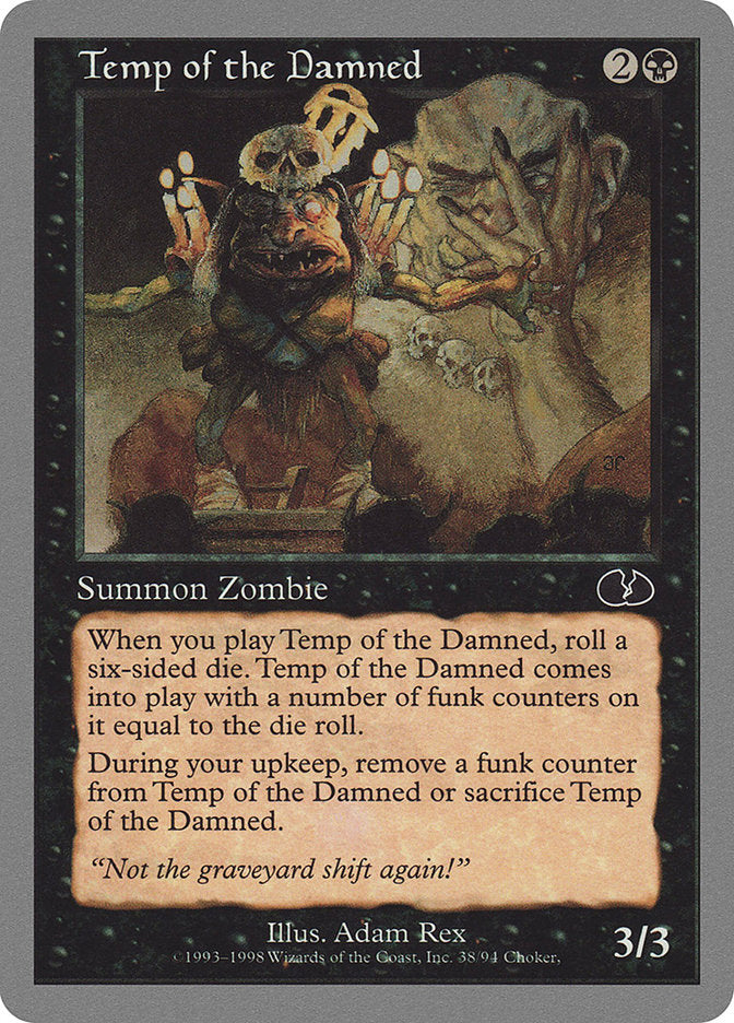 Temp of the Damned [Unglued] | Card Merchant Takapuna