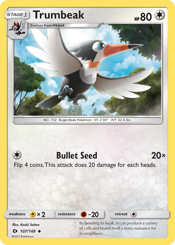 Trumbeak (107/149) [Sun & Moon: Base Set] | Card Merchant Takapuna