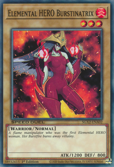 Elemental HERO Burstinatrix [SGX2-ENA02] Common | Card Merchant Takapuna