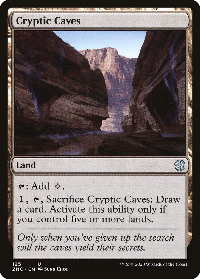 Cryptic Caves [Zendikar Rising Commander] | Card Merchant Takapuna