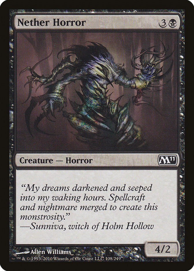 Nether Horror [Magic 2011] | Card Merchant Takapuna