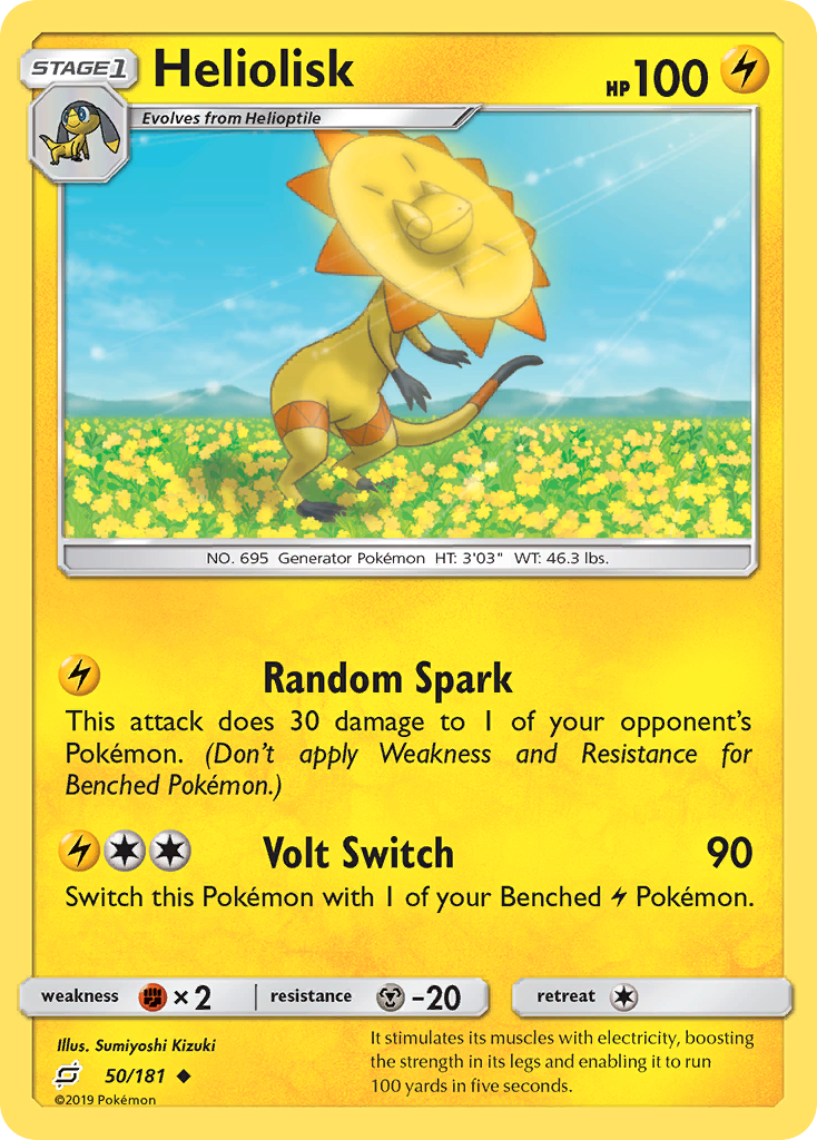 Heliolisk (50/181) [Sun & Moon: Team Up] | Card Merchant Takapuna