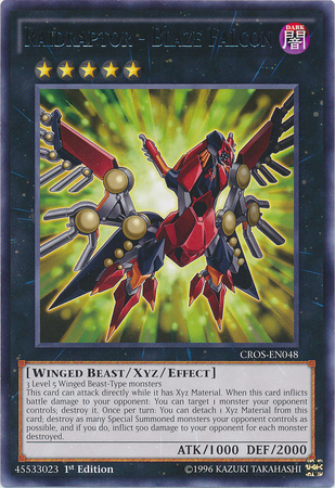 Raidraptor - Blaze Falcon [CROS-EN048] Rare | Card Merchant Takapuna