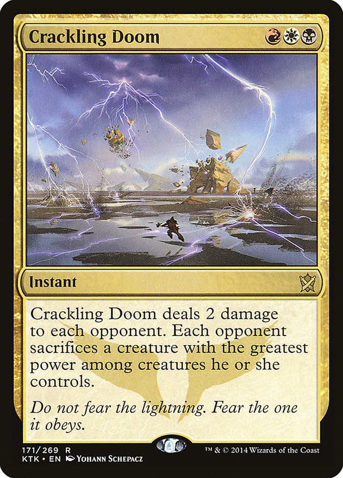 Crackling Doom [Khans of Tarkir] | Card Merchant Takapuna