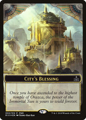 City's Blessing // Elemental Double-Sided Token [Friday Night Magic 2018] | Card Merchant Takapuna