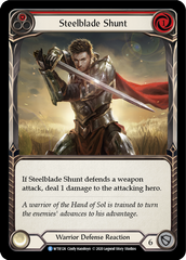 Steelblade Shunt (Red) [U-WTR126] (Welcome to Rathe Unlimited)  Unlimited Rainbow Foil | Card Merchant Takapuna