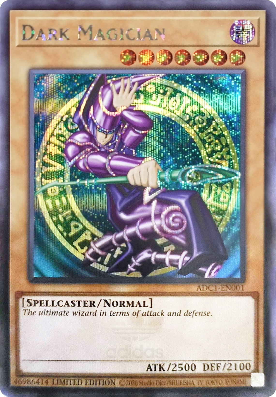 Dark Magician (Adidas Exclusive) [ADC1-EN001] Prismatic Secret Rare | Card Merchant Takapuna