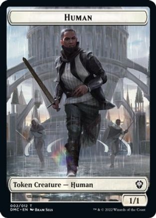 Human // Snake Double-Sided Token [Dominaria United Commander Tokens] | Card Merchant Takapuna