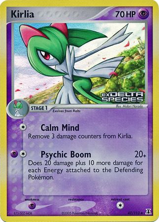 Kirlia (47/113) (Stamped) [EX: Delta Species] | Card Merchant Takapuna