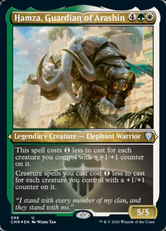 Hamza, Guardian of Arashin (Etched) [Commander Legends] | Card Merchant Takapuna