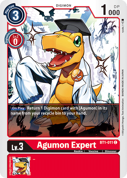 Agumon Expert [BT1-011] [Release Special Booster Ver.1.0] | Card Merchant Takapuna