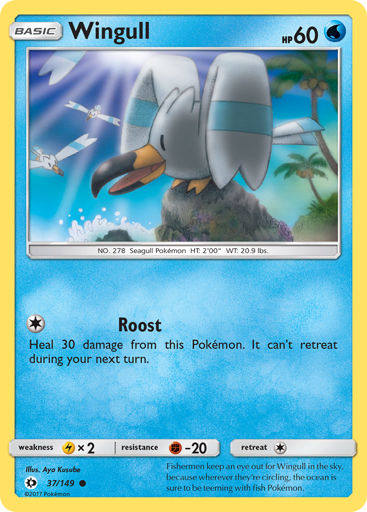 Wingull (37/149) [Sun & Moon: Base Set] | Card Merchant Takapuna