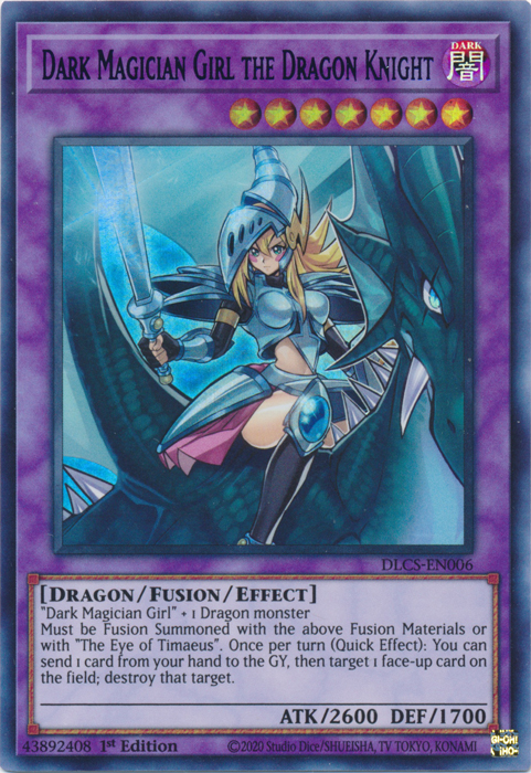 Dark Magician Girl the Dragon Knight (Green) [DLCS-EN006] Ultra Rare | Card Merchant Takapuna