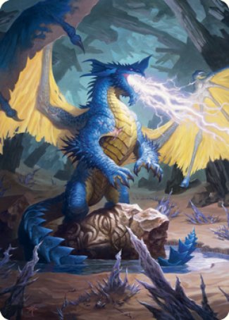 Blue Dragon Art Card [Dungeons & Dragons: Adventures in the Forgotten Realms Art Series] | Card Merchant Takapuna