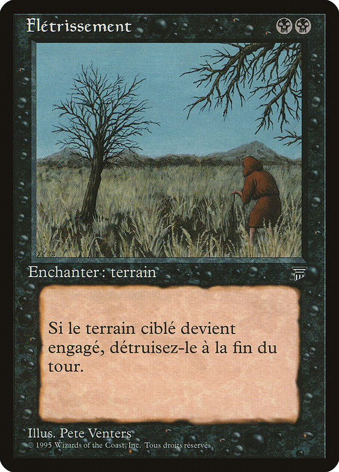 Blight (French) - "Fletrissement" [Renaissance] | Card Merchant Takapuna