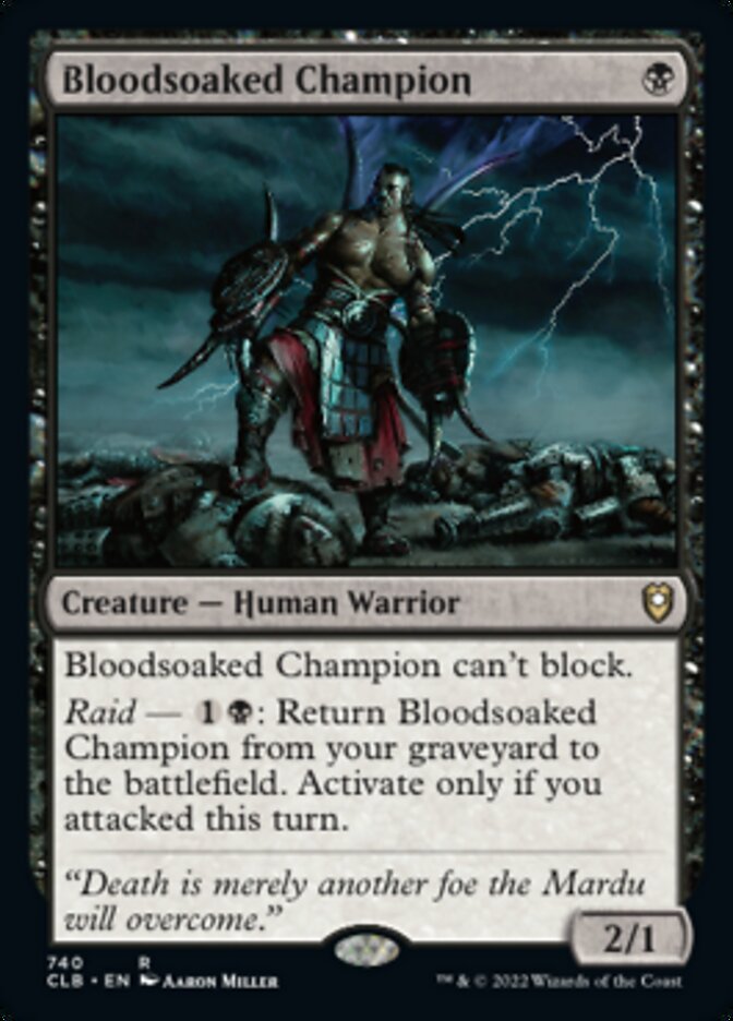 Bloodsoaked Champion [Commander Legends: Battle for Baldur's Gate] | Card Merchant Takapuna