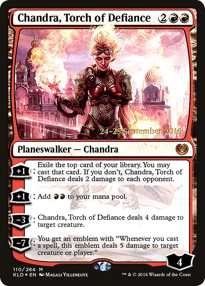 Chandra, Torch of Defiance [Kaladesh Prerelease Promos] | Card Merchant Takapuna