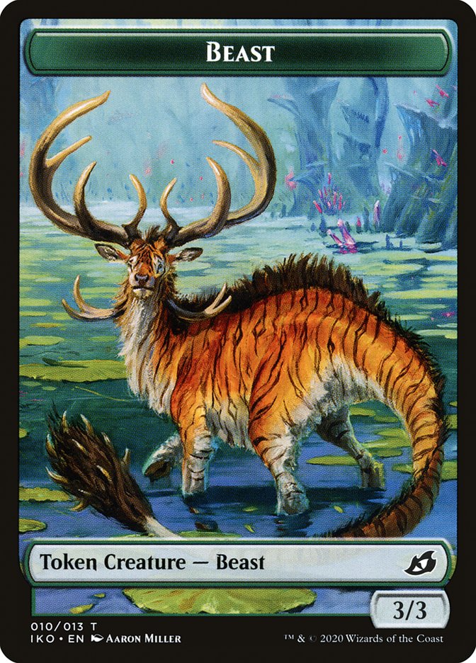 Beast Token [Ikoria: Lair of Behemoths Tokens] | Card Merchant Takapuna