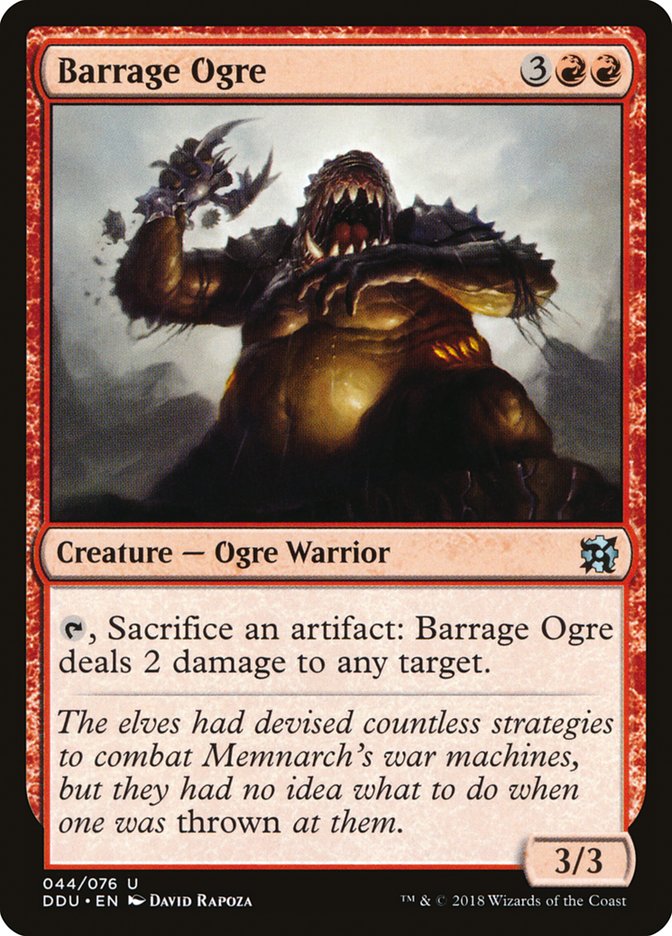 Barrage Ogre [Duel Decks: Elves vs. Inventors] | Card Merchant Takapuna