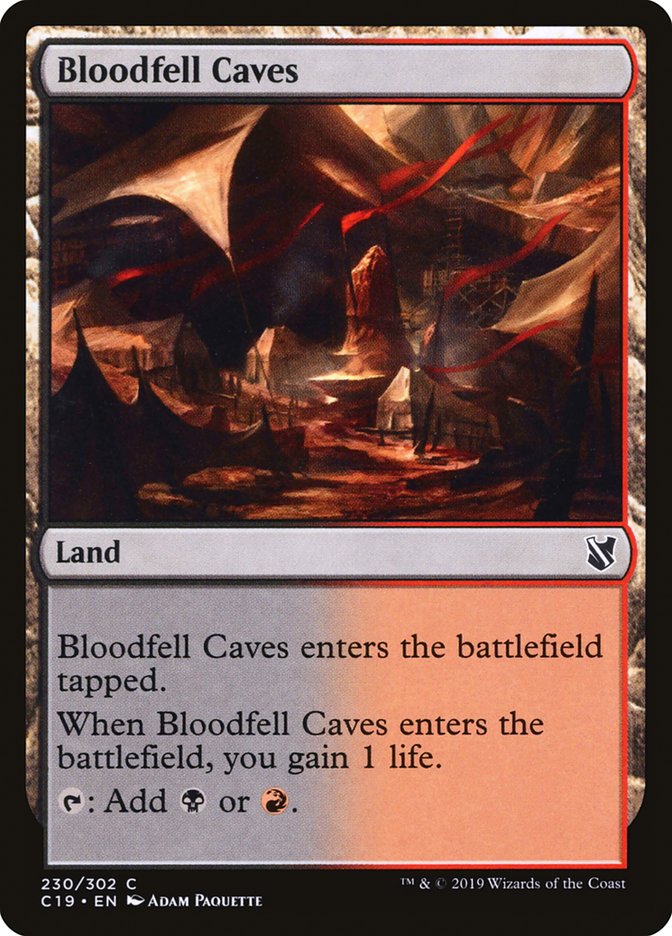 Bloodfell Caves [Commander 2019] | Card Merchant Takapuna