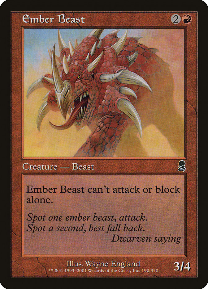 Ember Beast [Odyssey] | Card Merchant Takapuna