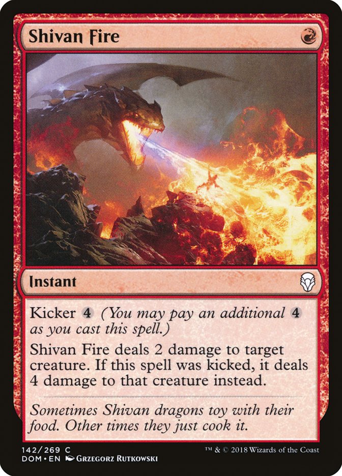 Shivan Fire [Dominaria] | Card Merchant Takapuna